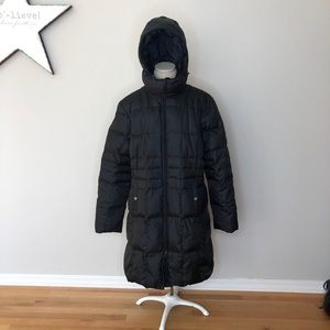 Eddie Bauer Goose Down hooded jacket coat XXL